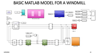 BASIC MATLAB MODEL FOR A WINDMILL
6/29/2024 13
 