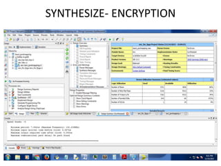 SYNTHESIZE- ENCRYPTION
 