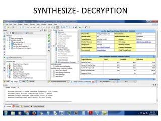 SYNTHESIZE- DECRYPTION
 