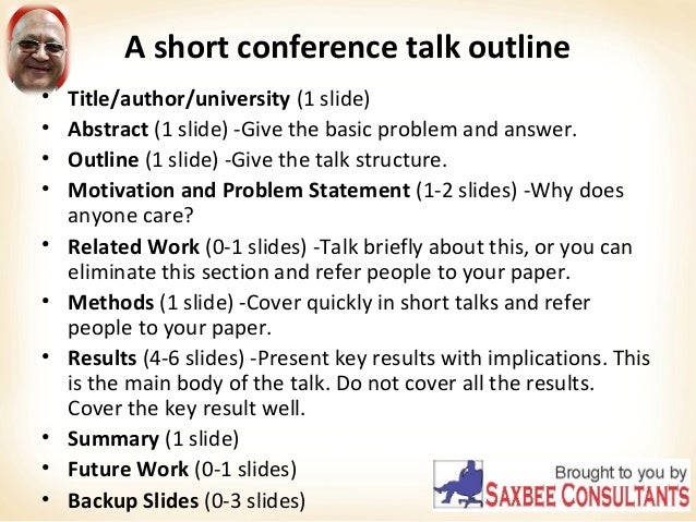 conference presentations conference outline