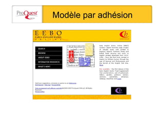 Modèle par adhésion
 