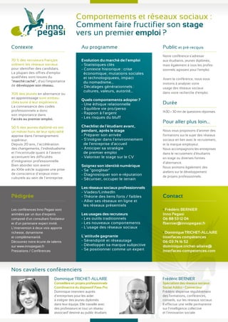 Conférences / Ateliers Inno Pegasi : Catalogue