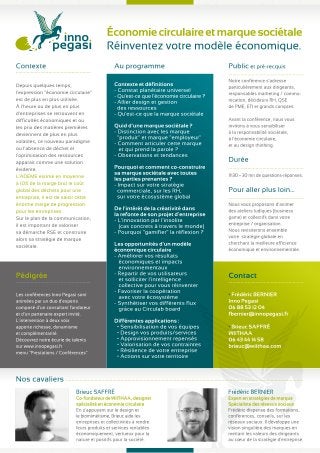 Conférences / Ateliers Inno Pegasi : Catalogue