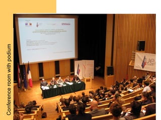 22
Conference room with podium
 