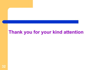 Thank you for your kind attention




32
 