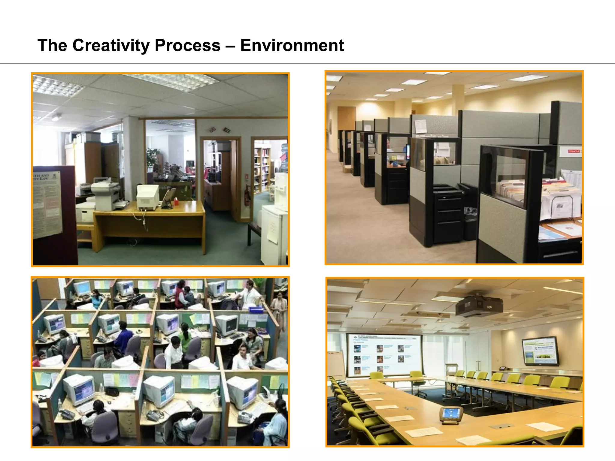 The Creativity Process – Environment
 