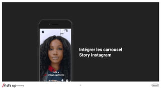 Intégrer les carrousel
Story Instagram
28
 