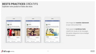 montrer clairement
nombreux tests
BESTS PRACTICES CRÉATIFS
Expliciter votre produit et faites des tests
63
 