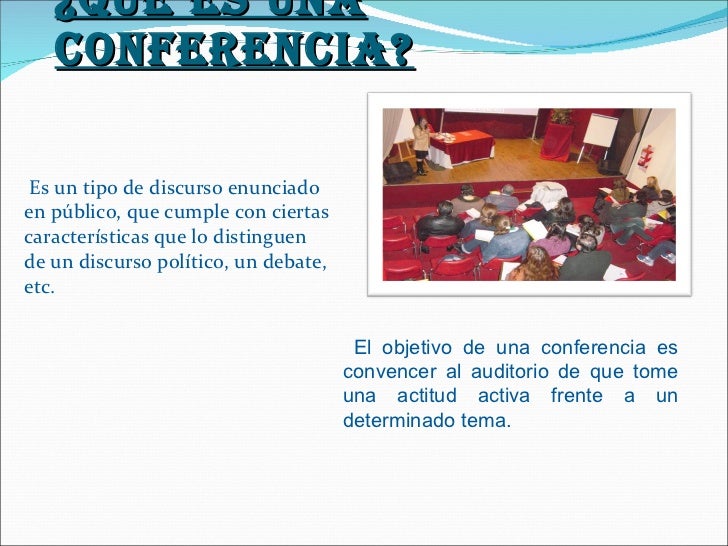 Conferencia Conferencia