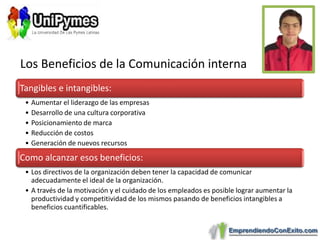 Los Beneficios de la Comunicación interna