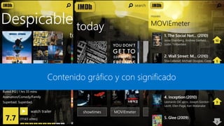Contenido gráfico y con significado
 