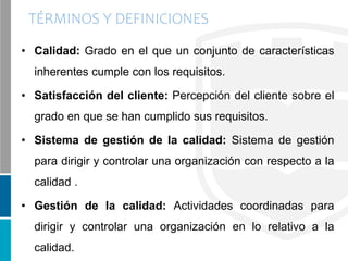 Generalidades de los sistemas de gestión de la calidad .pptx