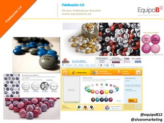 Fidelización 2.0
Álvaro Valladares Escutia
www.equipob12.es




                                @equipoB12
                            @alvaromarketing
 