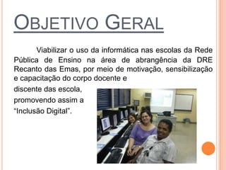 Oficinas de Apropriação do laboratório de informática.
