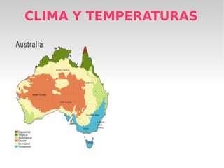 CLIMA Y TEMPERATURAS