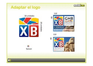 Adaptar el logo
                                          110 
      20 unidades 




                                    80 
                     20 unidades 
                                          110 




                                    80 
       favicon 
 