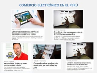 COMERCIO ELECTRÓNICO EN EL PERÚ
 
