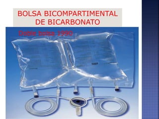 BOLSA BICOMPARTIMENTAL
DE BICARBONATO
Doble bolsa 1990
 