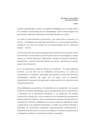 Conferencia de habilidades comunicativas