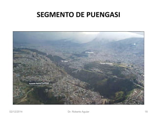 SEGMENTO DE PUENGASI 
02/12/2014 Dr. Roberto Aguiar 18 
 