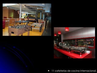 11 cafeterías de cocina internacional.   