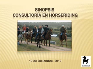Sinopsis Consultoría en Horseriding 10 de Diciembre, 2010 