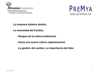 La empresa sistema abierto.