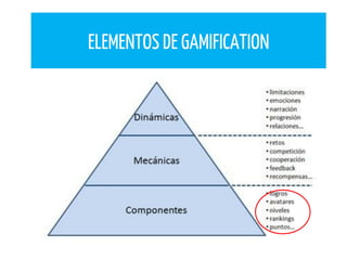 ELEMENTOS DE GAMIFICATION
 