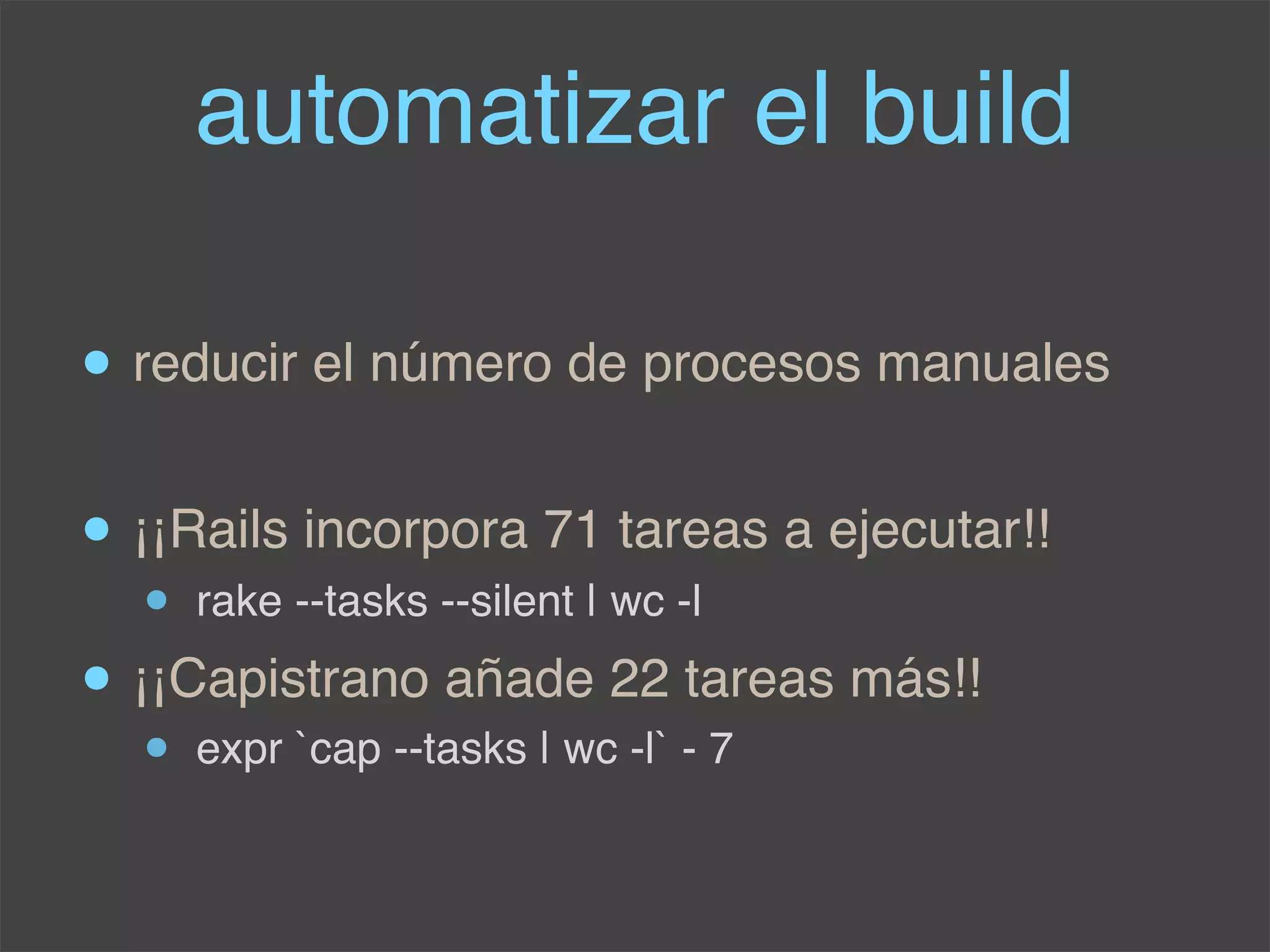 Conferencia Rails: Integracion Continua Y Rails