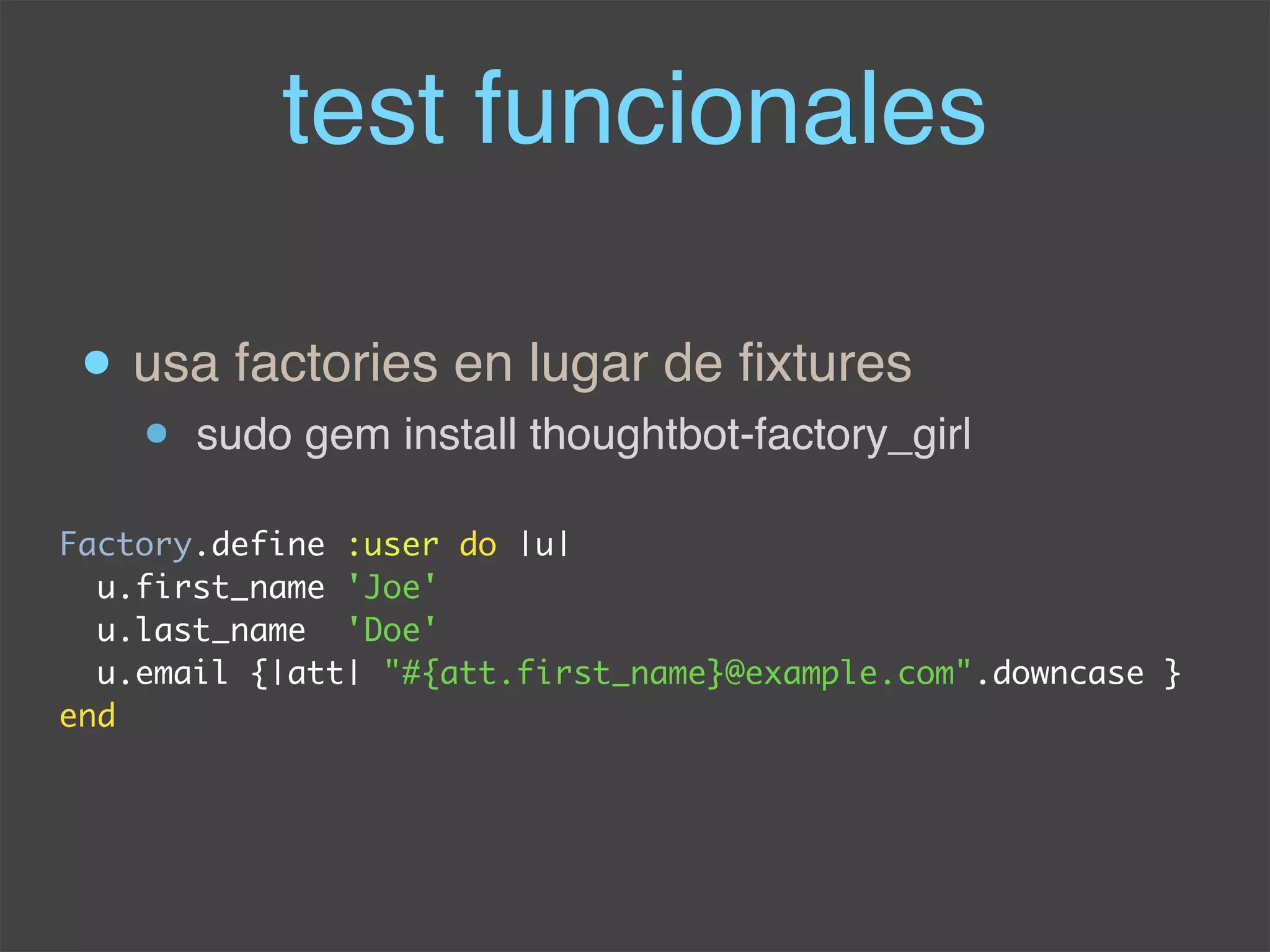 Conferencia Rails: Integracion Continua Y Rails