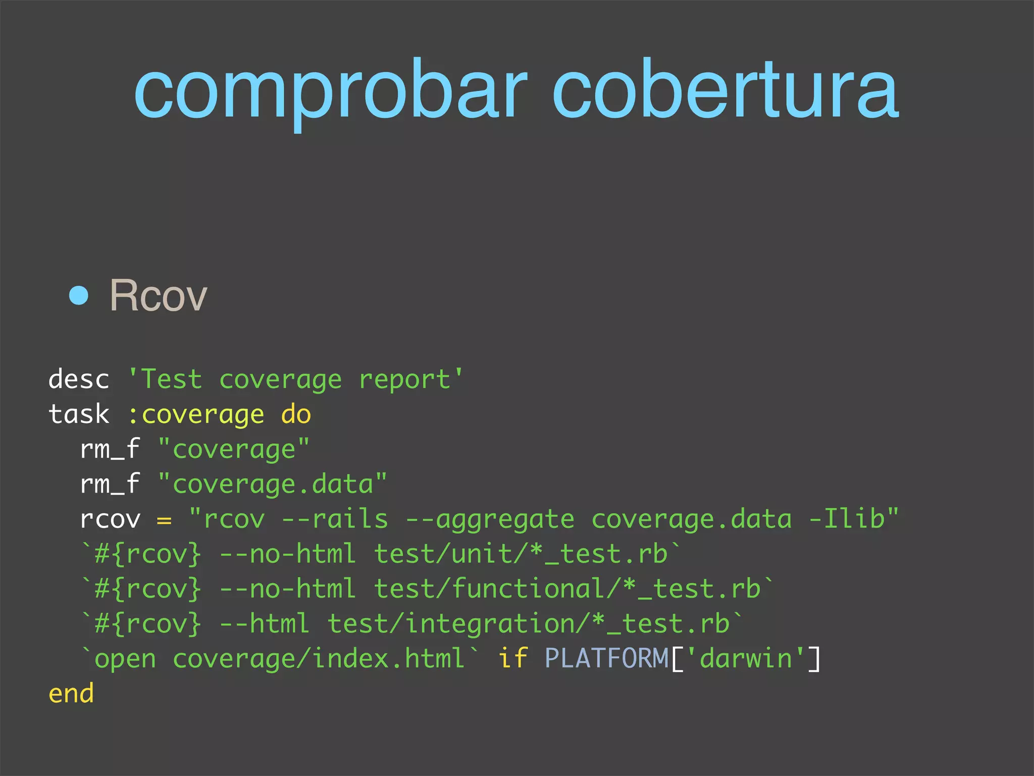 Conferencia Rails: Integracion Continua Y Rails