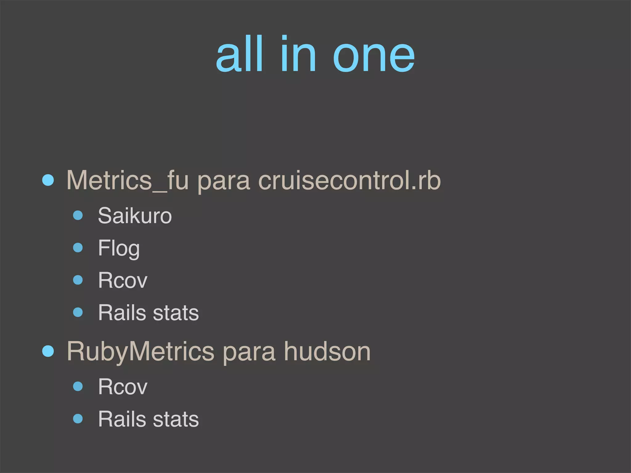 Conferencia Rails: Integracion Continua Y Rails