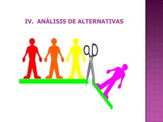 IV.  ANÁLISIS DE ALTERNATIVAS 