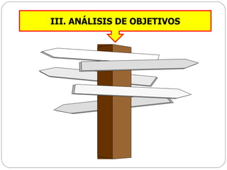 III. ANÁLISIS DE OBJETIVOS 