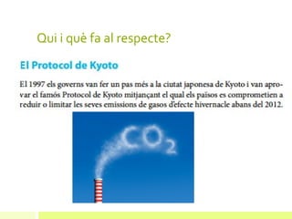 Qui i què fa al respecte?




               CO2
 
