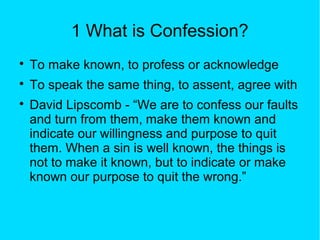 Confession | PPT