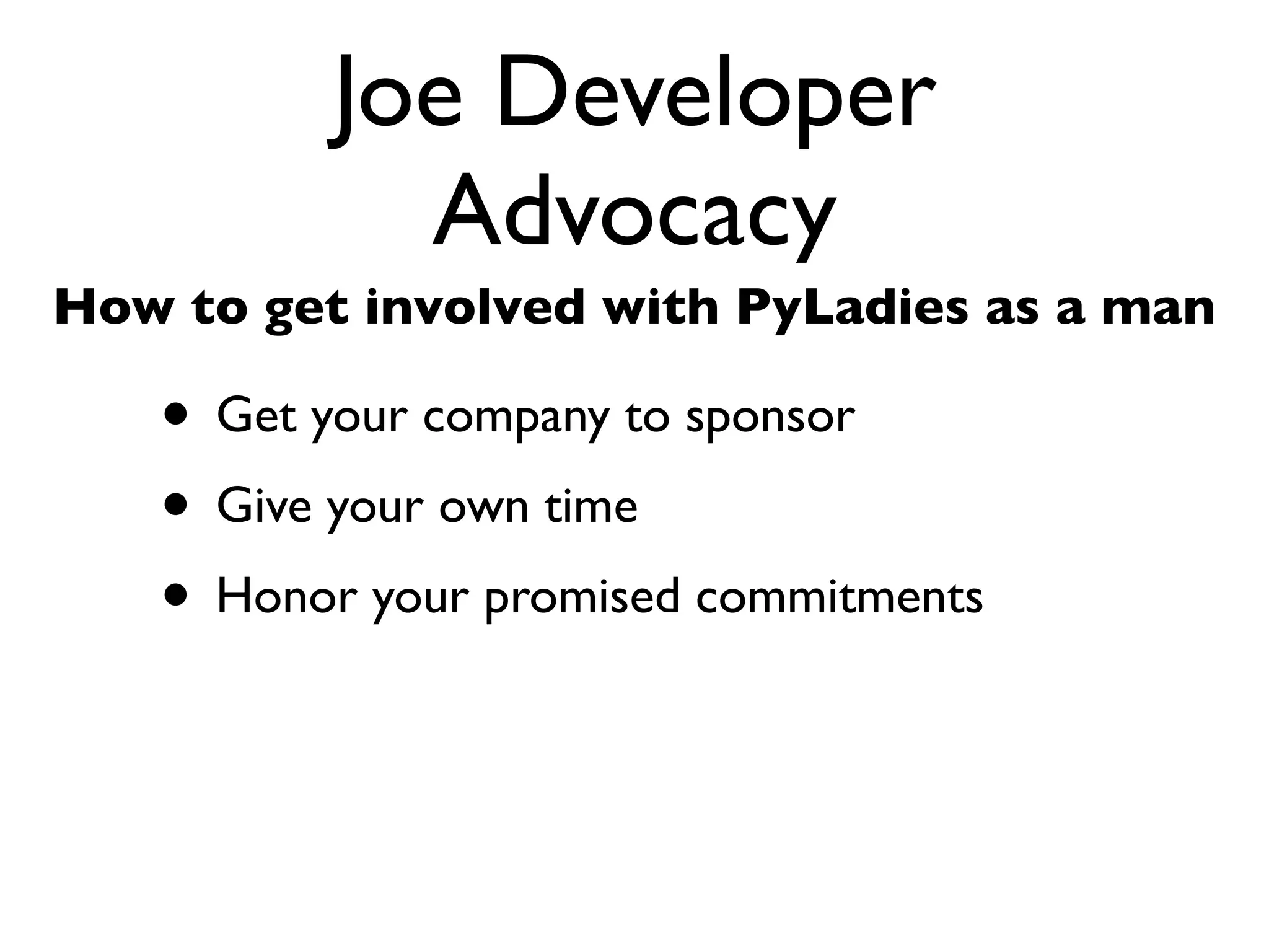 Daniel Greenfeld
                                                @pydanny




                    I’m Lazy
                Are you testing enough?




 Stick even
 the ‘basic
stuff’ in the
    docs!
 