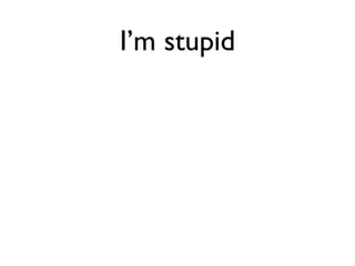 Daniel Greenfeld
                                                                                                                 @pydanny




                                                  I’m stupid
                                     Can’t ﬁgure things out

      “Smart” people way                                                     PyDanny way
# This sample gleefully taken from https://gist.github.com/973705
                                                                    # This sample joyfully taken from
import urllib2
                                                                    # https://gist.github.com/973705
gh_url = 'https://api.github.com'
gh_user= 'user'
gh_pass = 'pass'                                                    import requests
req = urllib2.Request(gh_url)
                                                                    r = requests.get('https://api.github.com',
password_manager = urllib2.HTTPPasswordMgrWithDefaultRealm()                            auth=('user', 'pass'))
password_manager.add_password(None, gh_url, gh_user, gh_pass)

auth_manager = urllib2.HTTPBasicAuthHandler(password_manager)       print r.status_code
opener = urllib2.build_opener(auth_manager)
                                                                    print r.headers['content-type']
urllib2.install_opener(opener)

handler = urllib2.urlopen(req)                                      # ------
                                                                    # 200
print handler.getcode()
print handler.headers.getheader('content-type')                     # 'application/json'
# ------
# 200
# 'application/json'
 