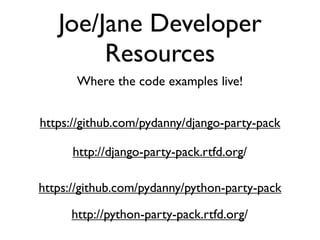 Daniel Greenfeld
                                           @pydanny




             I’m stupid
Too stupid not to ask stupid questions




 • There are no stupid questions
 