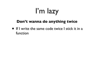 Daniel Greenfeld
                                                          @pydanny




                I’m stupid

Sphinx
makes
  me
 look
good!



    http://readthedocs.org/docs/django-party-pack
 