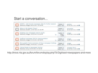 Start a conversation...




http://trove.nla.gov.au/forum/forumdisplay.php?3-Digitised-newspapers-and-more
 