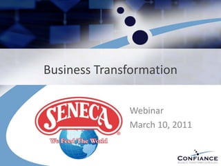 Business Transformation Webinar March 10, 2011 