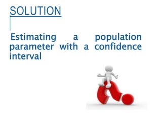 SOLUTION
Estimating a population
parameter with a confidence
interval
 