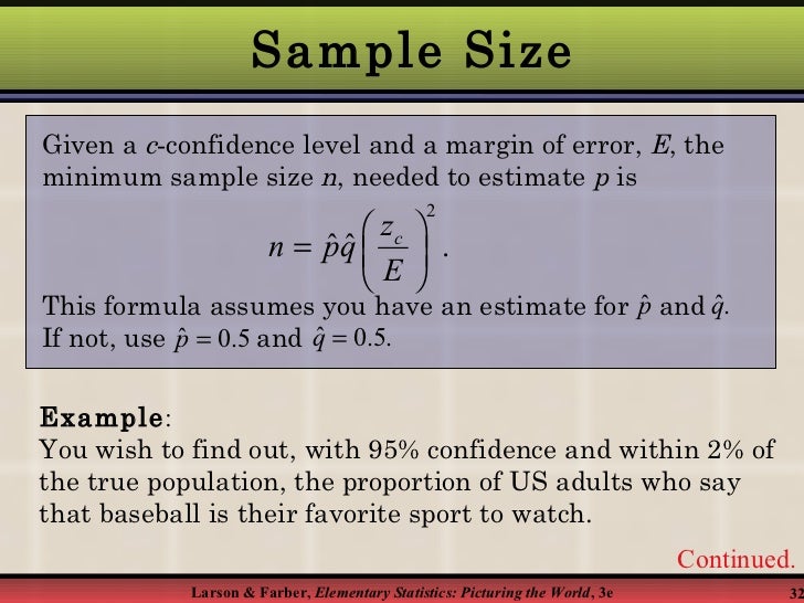 Confidence intervals