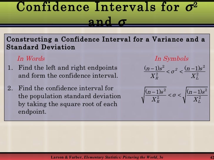 confidence intervals confidence interval form