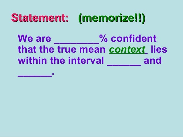 confidence interval interpretation