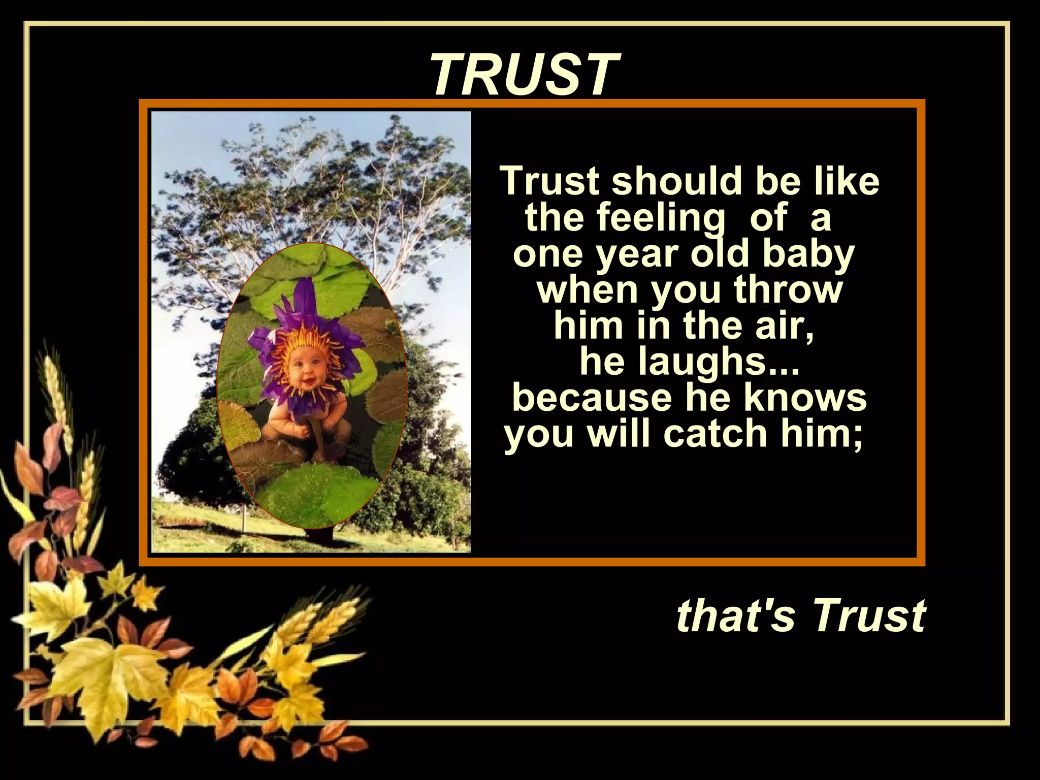 Confidence Trust And Hope | PPT