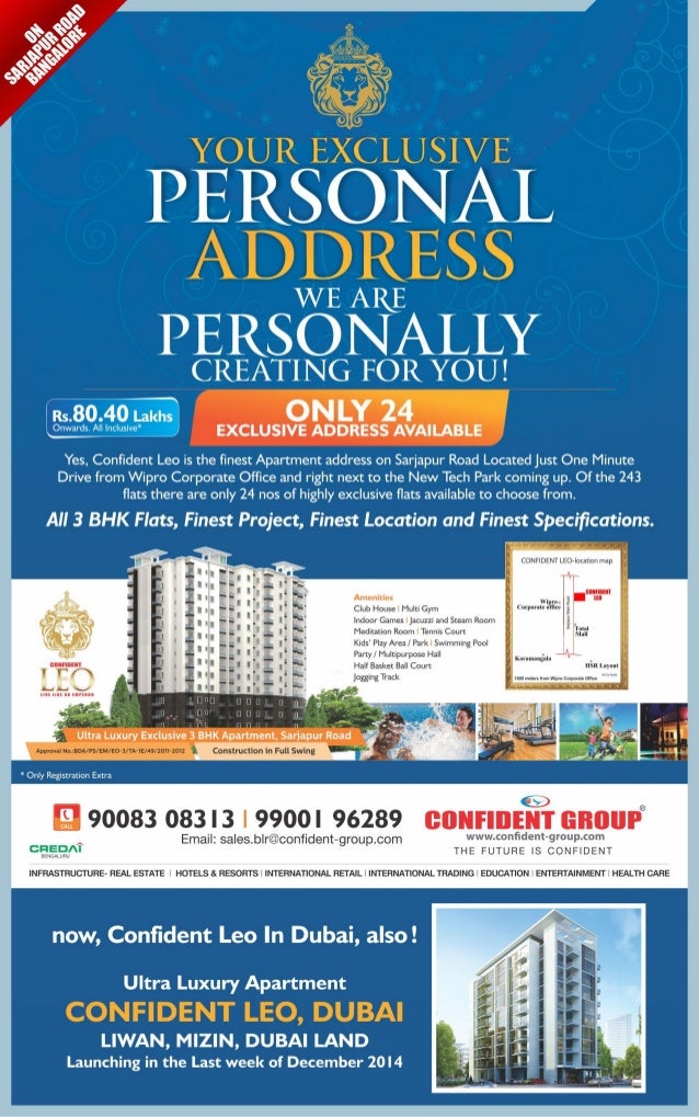 Confident Leo Residential Flats Confident Group