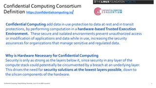 Confidential Computing overview