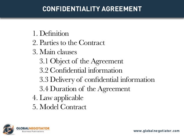 confidentiality agreement contract template and sample sample confidentiality agreement